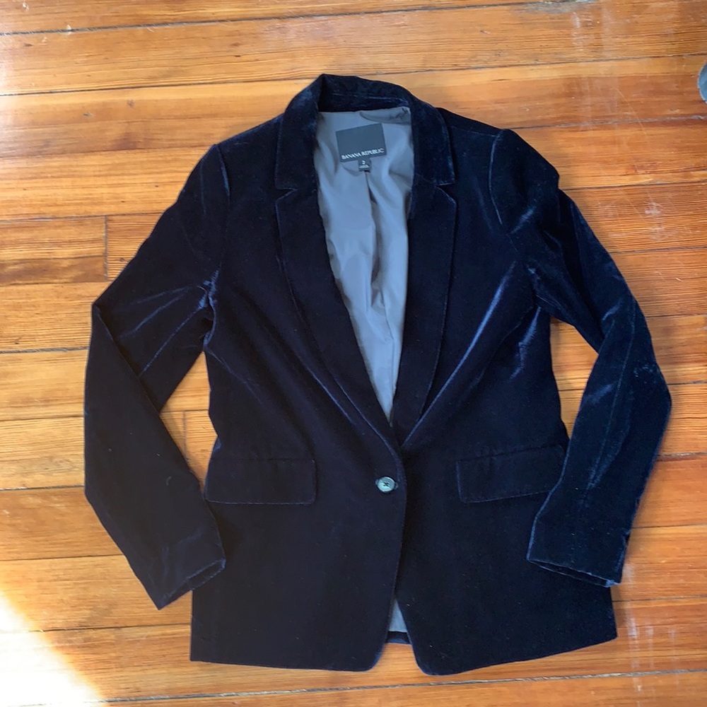 Banana Republic Velvet Blazer